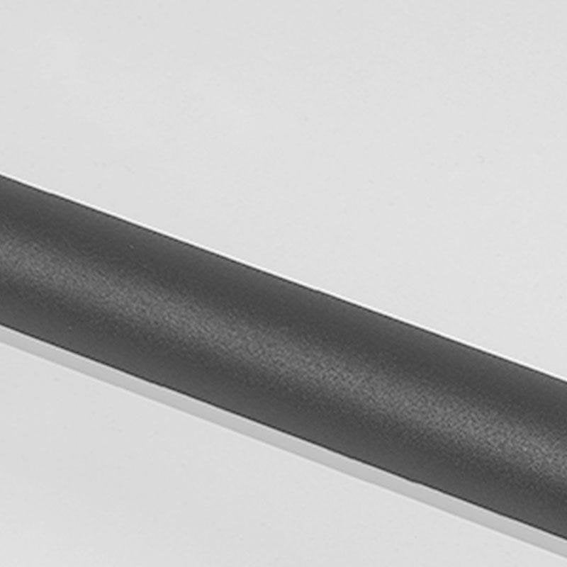 Modern LED Flush Mount Ceiling Light with Dual Rotatable Spotlights and Black Aluminum Frame