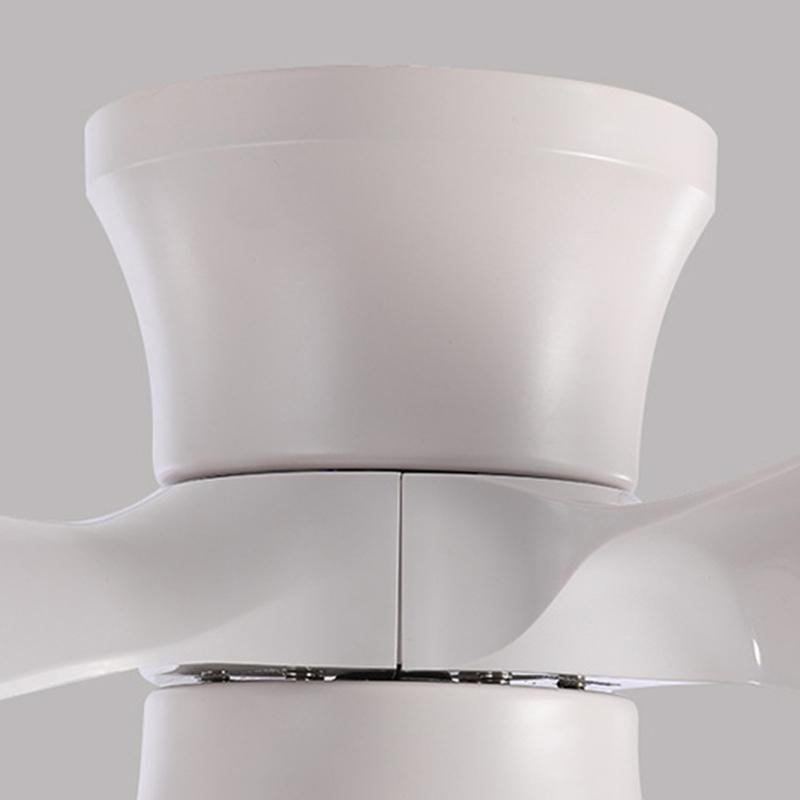 23 Inch Flush Mount Helicopter Ceiling Fan with LED Light and 6 Speeds for Kids Room