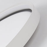 16 Inch Modern Round LED Flush Mount Ceiling Light with Acrylic Edge Design