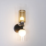 modern-industrial-black-metal-and-clear-glass-multidirectional-double-wall-sconce