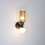 modern-industrial-black-metal-and-clear-glass-multidirectional-double-wall-sconce