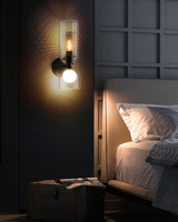 modern-industrial-black-metal-and-clear-glass-multidirectional-double-wall-sconce
