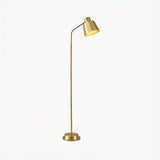 Contemporary Brass Gold Standing Floor Lamp Minimalist LED Lighting for Living Room
