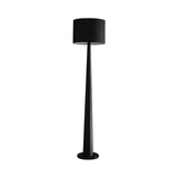 Zhanming Modern Wooden Floor Lamp with Marble Base and Tall Fabric Shade Uplight