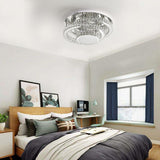 Modern Stainless Steel LED Flush Mount Ceiling Light Nordic Acrylic Industrial Fixture