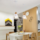 Abstract Cone Shaped Metal Pendant Light Nordic Minimalist Kitchen Island Hanging Ceiling Fixture