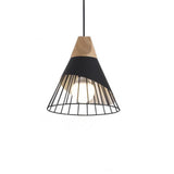 Abstract Cone Shaped Metal Pendant Light Nordic Minimalist Kitchen Island Hanging Ceiling Fixture