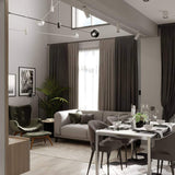 Acaba Modern Rotating Glass Globe Chandelier Pendant Light for Home Office