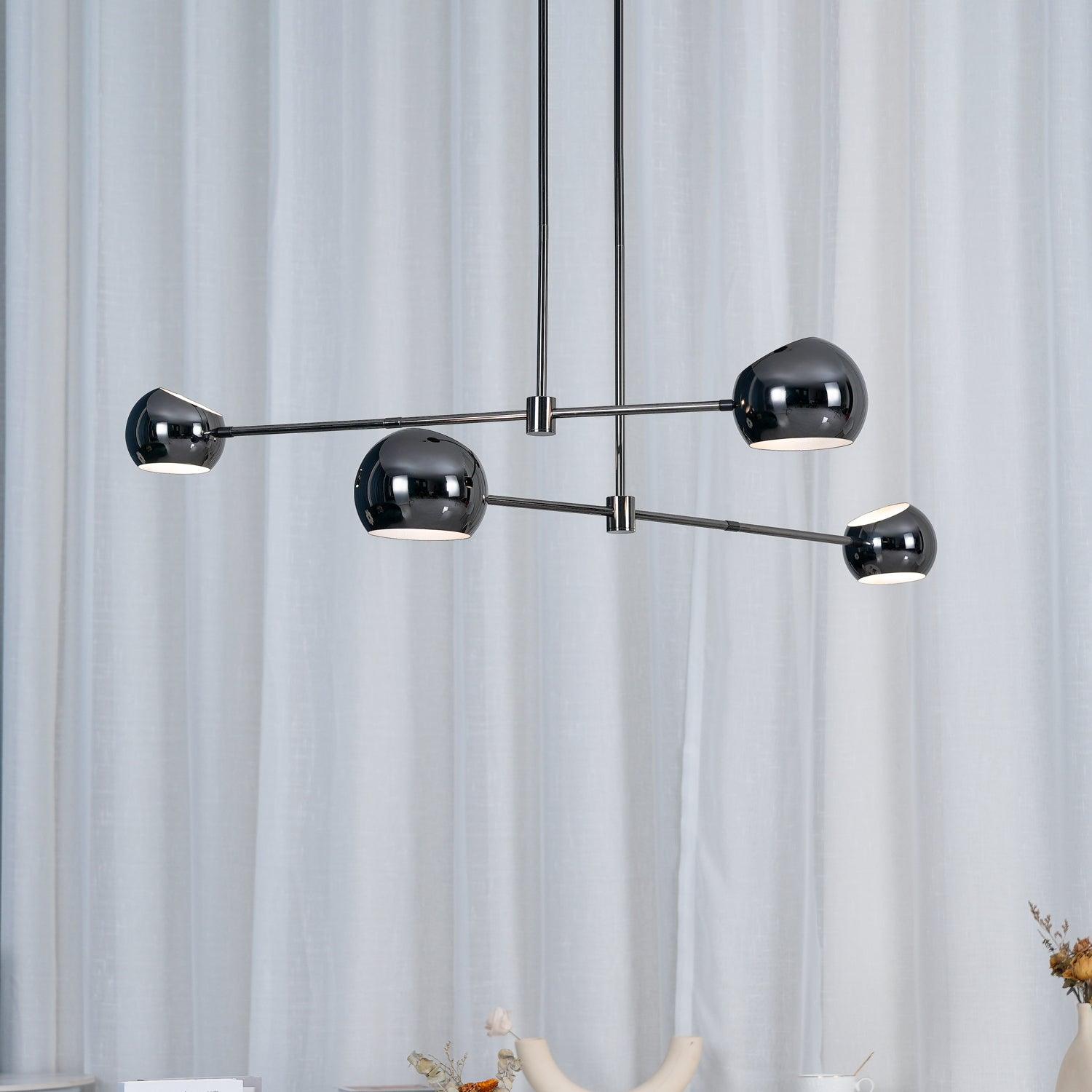 Acaba Modern Rotating Glass Globe Chandelier Pendant Light for Home Office