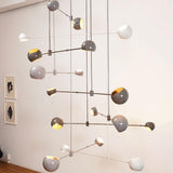 Acaba Modern Rotating Glass Globe Chandelier Pendant Light for Home Office