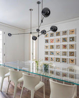 Acaba Modern Rotating Glass Globe Chandelier Pendant Light for Home Office