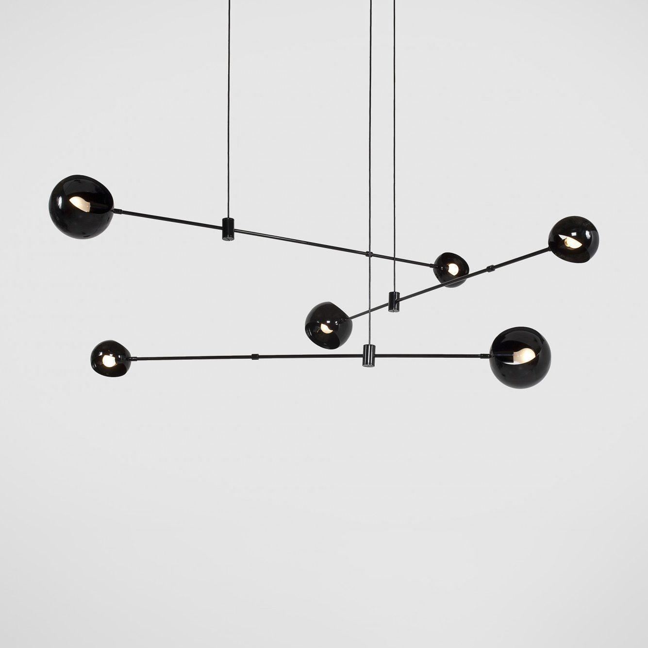 Acaba Modern Rotating Glass Globe Chandelier Pendant Light for Home Office
