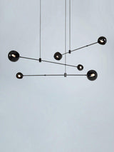 Acaba Modern Rotating Glass Globe Chandelier Pendant Light for Home Office