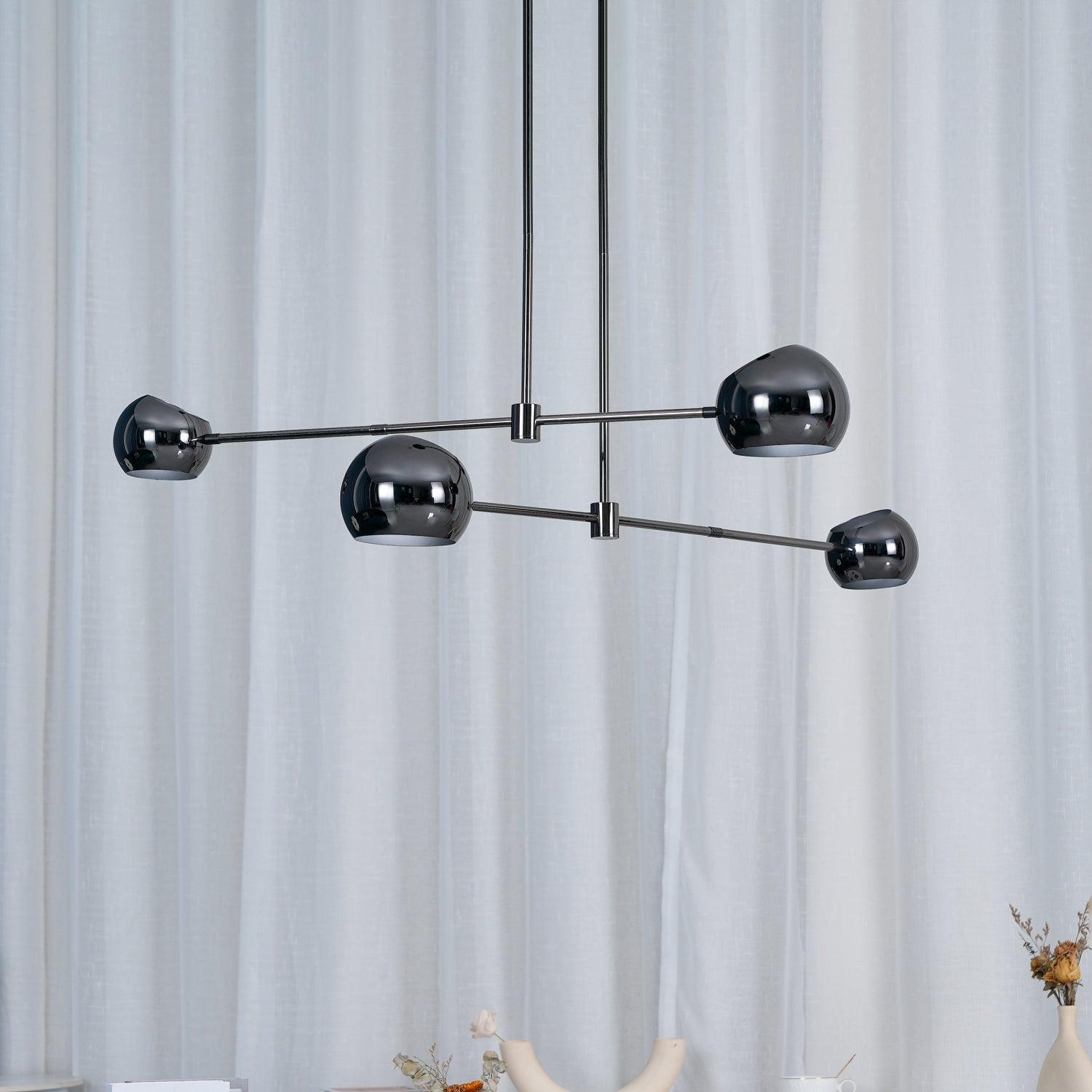 Acaba Modern Rotating Glass Globe Chandelier Pendant Light for Home Office