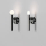 Adjustable LED Bedside Reading Wall Lamp Set of 2 with Space Saving Flush Mount Design