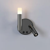 Adjustable LED Bedside Reading Wall Lamp Set of 2 with Space Saving Flush Mount Design