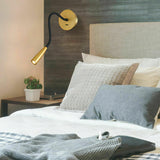 Adjustable Modern Flexible Hose LED Wall Sconce Bedside Reading Lamp Set of 2
