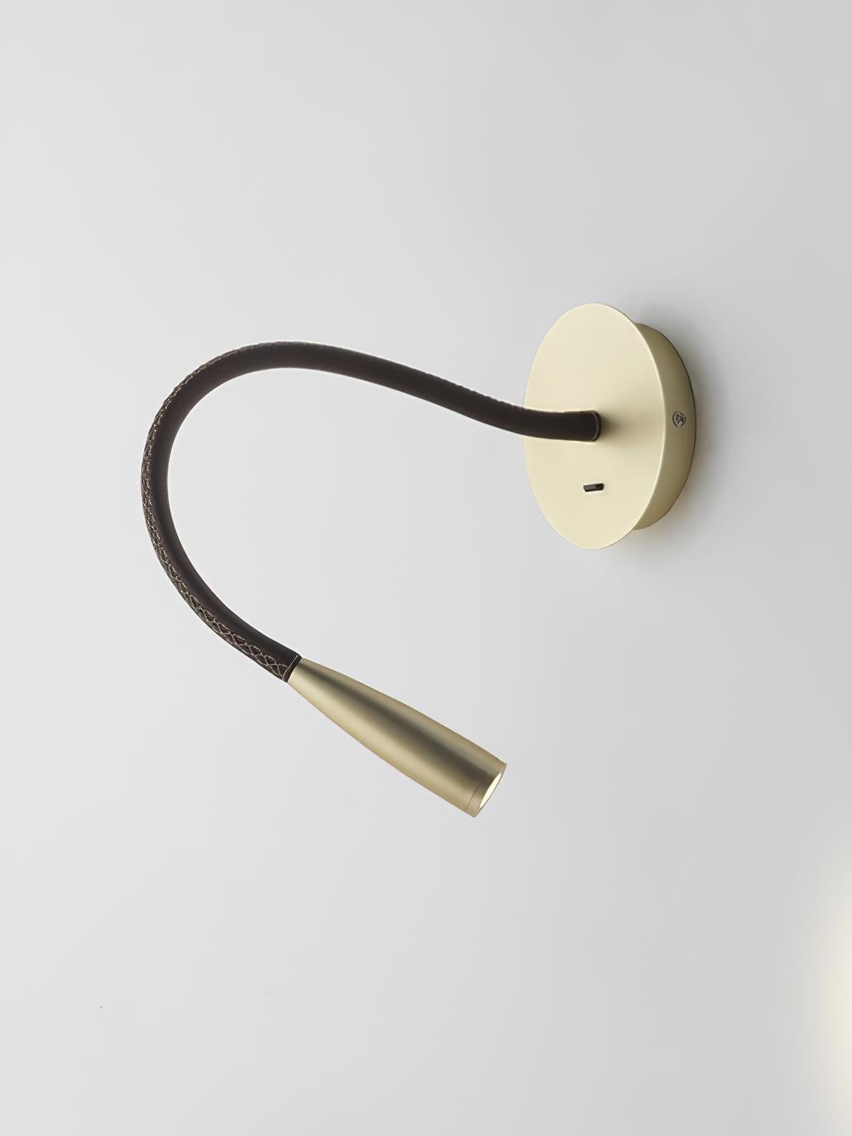 Adjustable Modern Flexible Hose LED Wall Sconce Bedside Reading Lamp Set of 2
