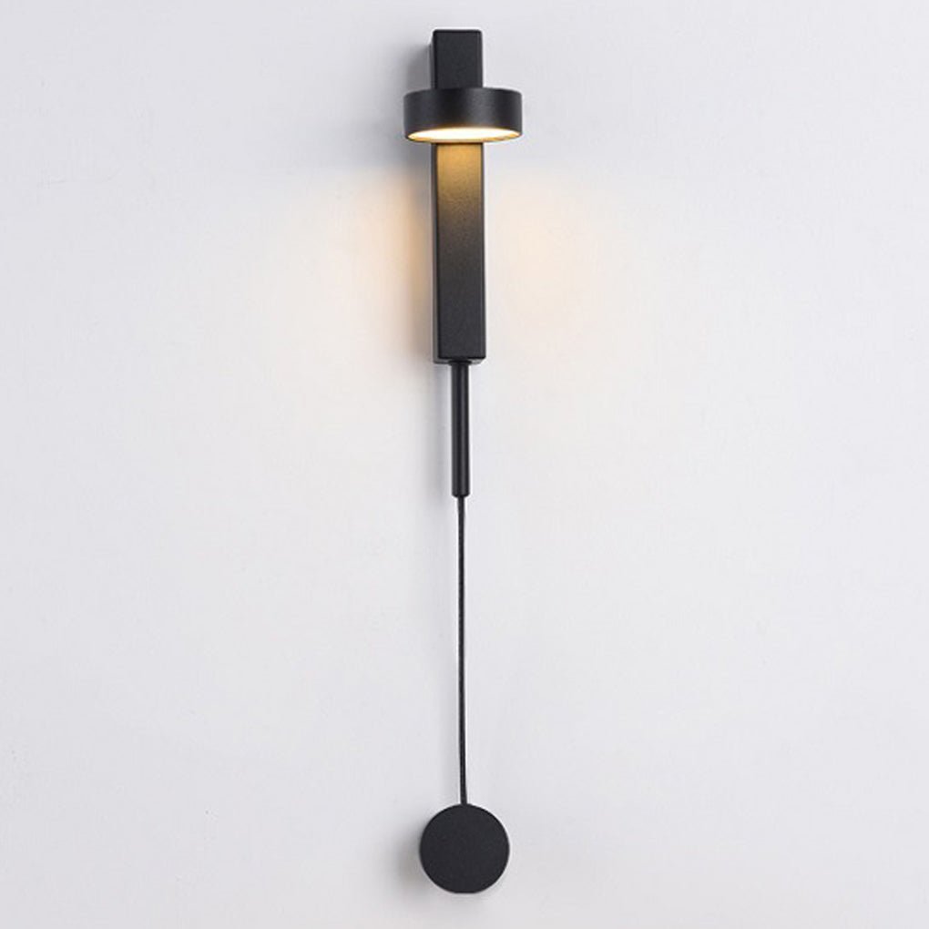 Adjustable Nordic Style LED Wall Sconce with Rotary Switch and 180 Degree Rotation