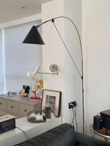Adjustable Swing Arm Rocker Wall Lamp Sconce with Cream Shade for Interior Reading and Bedroom Lighting