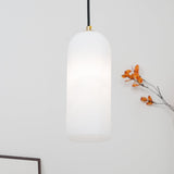 Alabaster Pendant Light Mid Century Modern Brass Hanging Lamp for Kitchen Island Foyer
