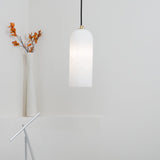 Alabaster Pendant Light Mid Century Modern Brass Hanging Lamp for Kitchen Island Foyer