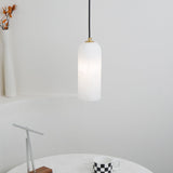 Alabaster Pendant Light Mid Century Modern Brass Hanging Lamp for Kitchen Island Foyer