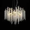 Albero Modern Gold Crystal Chandelier Ceiling Light for Living Room Dining Area