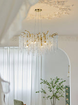 Albero Modern Gold Crystal Chandelier Ceiling Light for Living Room Dining Area
