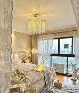 Albero Modern Gold Crystal Chandelier Ceiling Light for Living Room Dining Area