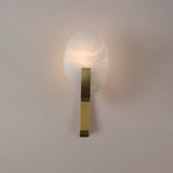Alice Modern Alabaster Stone Wall Sconce Integrated LED Lighting for Bedroom and Hallway