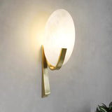 Alice Modern Alabaster Stone Wall Sconce Integrated LED Lighting for Bedroom and Hallway