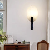 Alice Modern Alabaster Stone Wall Sconce Integrated LED Lighting for Bedroom and Hallway