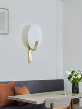 Alice Modern Alabaster Stone Wall Sconce Integrated LED Lighting for Bedroom and Hallway