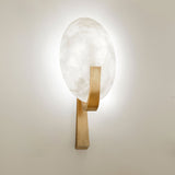 Alice Modern Alabaster Stone Wall Sconce Integrated LED Lighting for Bedroom and Hallway