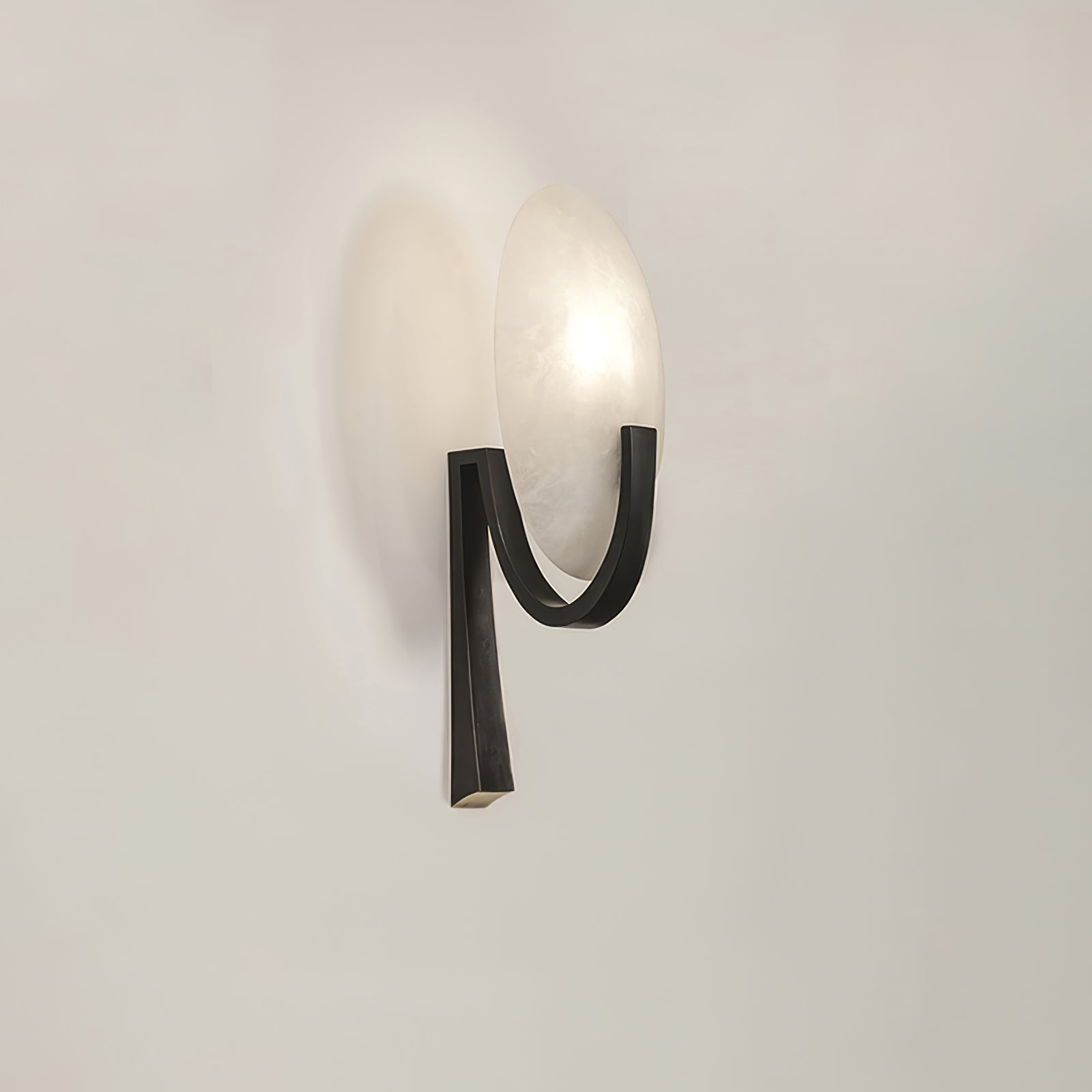 Alice Modern Alabaster Stone Wall Sconce Integrated LED Lighting for Bedroom and Hallway