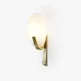 Alice Modern Alabaster Stone Wall Sconce Integrated LED Lighting for Bedroom and Hallway