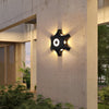 Aluminum Flower Shaped Waterproof Outdoor LED Wall Sconce Light for Garden Patio and Indoor Entryway