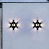 Aluminum Flower Shaped Waterproof Outdoor LED Wall Sconce Light for Garden Patio and Indoor Entryway