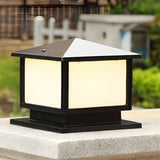 Aluminum Outdoor Square Solar Post Lights with Three Step Dimming for Fence and Deck