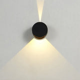 Aluminum Round LED Outdoor Wall Light Waterproof Up and Down Exterior Sconce 10W
