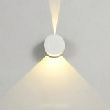 Aluminum Round LED Outdoor Wall Light Waterproof Up and Down Exterior Sconce 10W