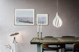 Alva Modern Spiraling Tear Drop LED Pendant Light with Gradient Glow
