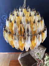 amber-poliedri-murano-glass-sphere-chandelier-with-gold-or-chrome-finish
