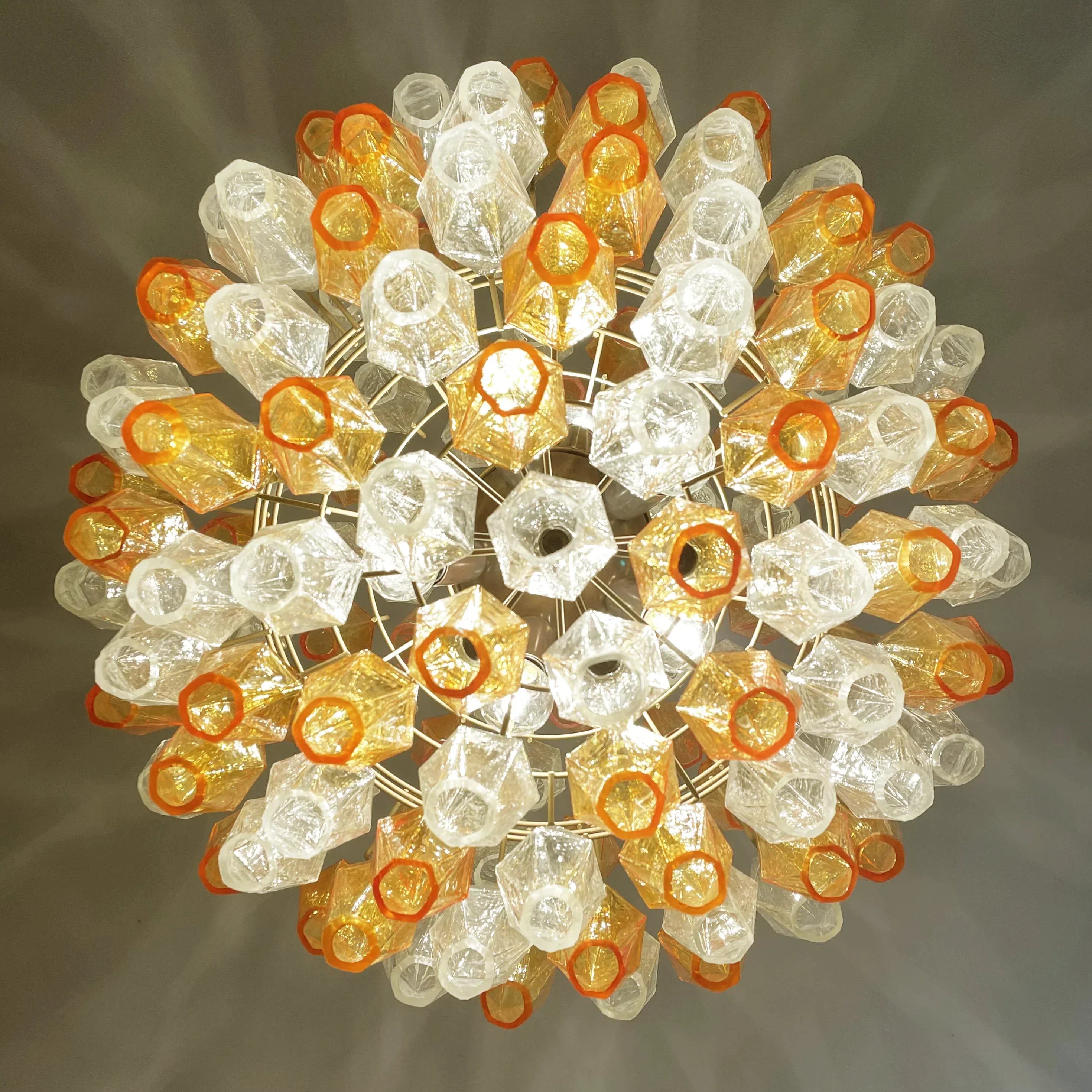 amber-poliedri-murano-glass-sphere-chandelier-with-gold-or-chrome-finish