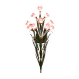 American Pastoral Floral Bouquet Wall Sconce Vintage Iron Leaf Glass Flower Light