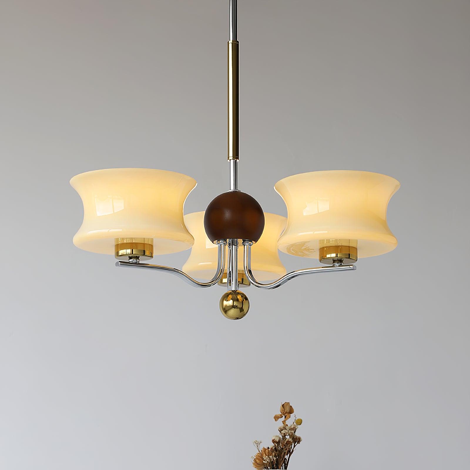 Anath Modern Schoolhouse Multi Head Pendant Light Glass Globe Chandelier for Foyer