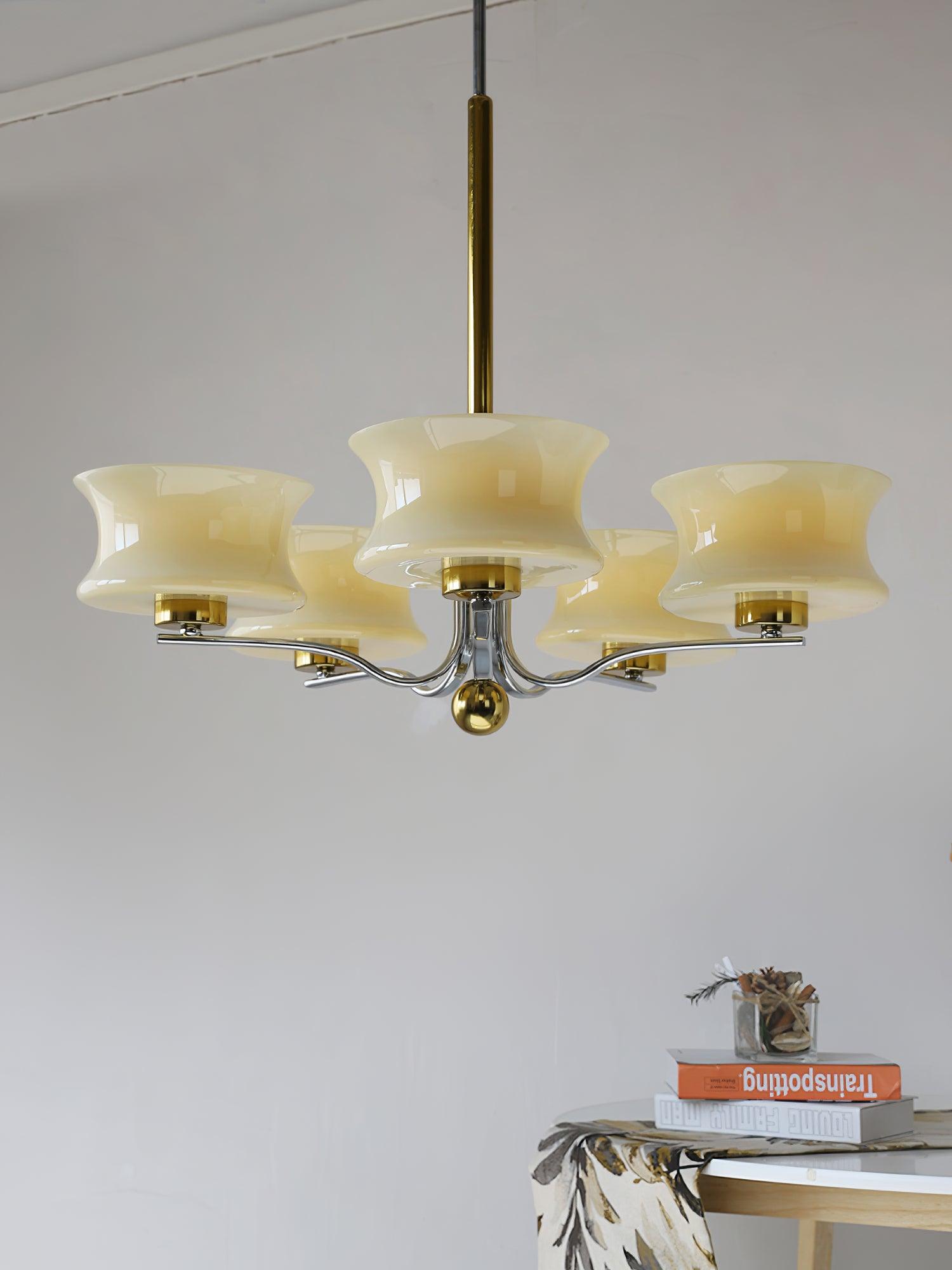 Anath Modern Schoolhouse Multi Head Pendant Light Glass Globe Chandelier for Foyer