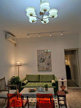 Anath Modern Schoolhouse Multi Head Pendant Light Glass Globe Chandelier for Foyer