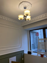 Anath Modern Schoolhouse Multi Head Pendant Light Glass Globe Chandelier for Foyer